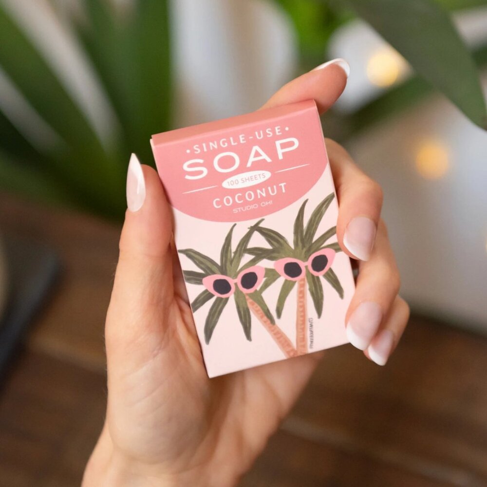 Studio Oh - Sunny Palms Single-Use Soap Sheets